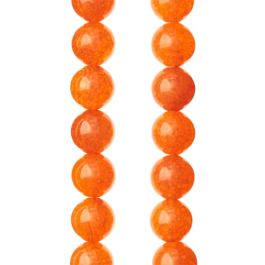 Round Orange Quartzite Beads, 8mm by Bead Landing&#x2122;
